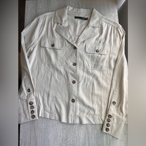 XS Cropped Button Up Shirt